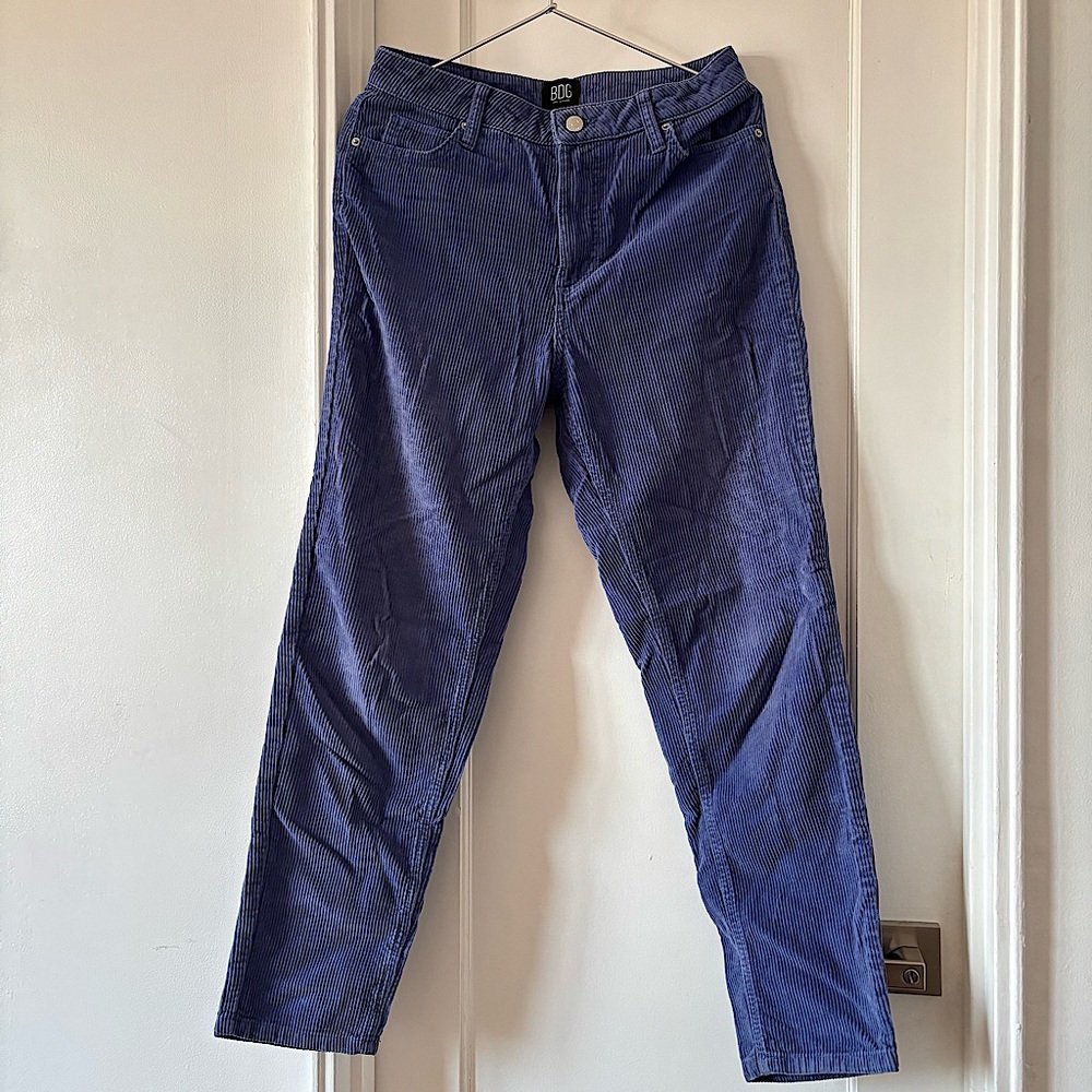 BDG Urban Outfitters Blue Corduroy Mom High Rise Pants